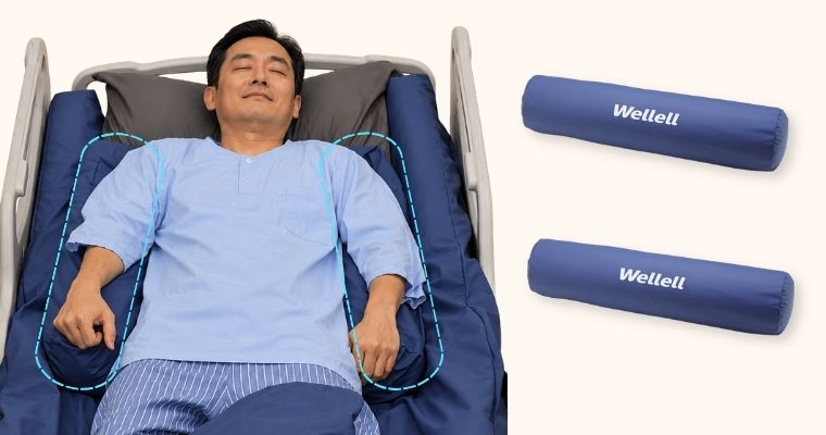 Optima Turn 翻身氣墊床搭配圓形擺位枕