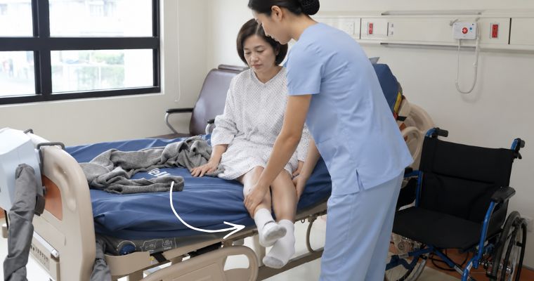 Optima Turn 翻身氣墊床上下床與移位照護